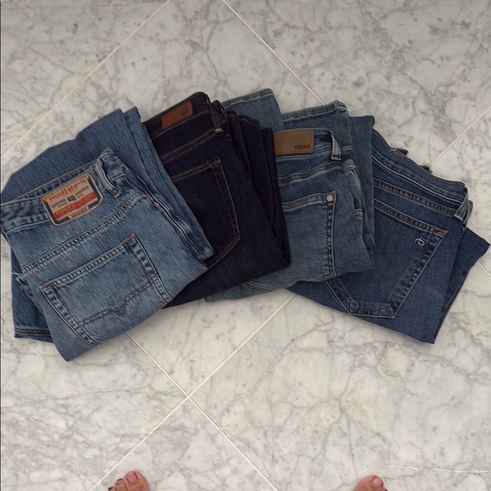 Designer denim petite inseam set